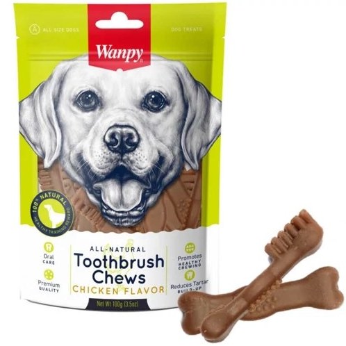 تشویقی دنتال ونپی سگ مدل مسواک با طعم مرغ